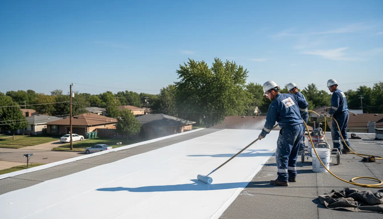 Commercial roof coating in Bayboro, NC near me